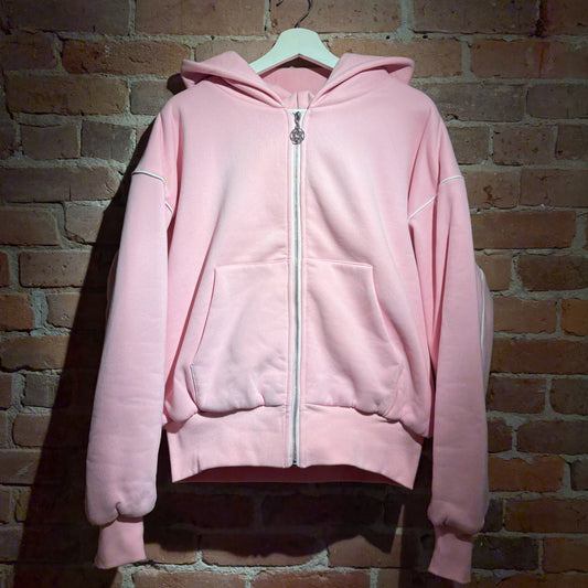 Muted Pink Zip Up Hoodie V2