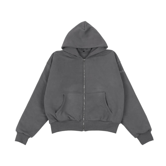 Charcoal Zip Hoodie